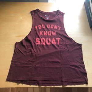 "You don't know squat" workout tank L